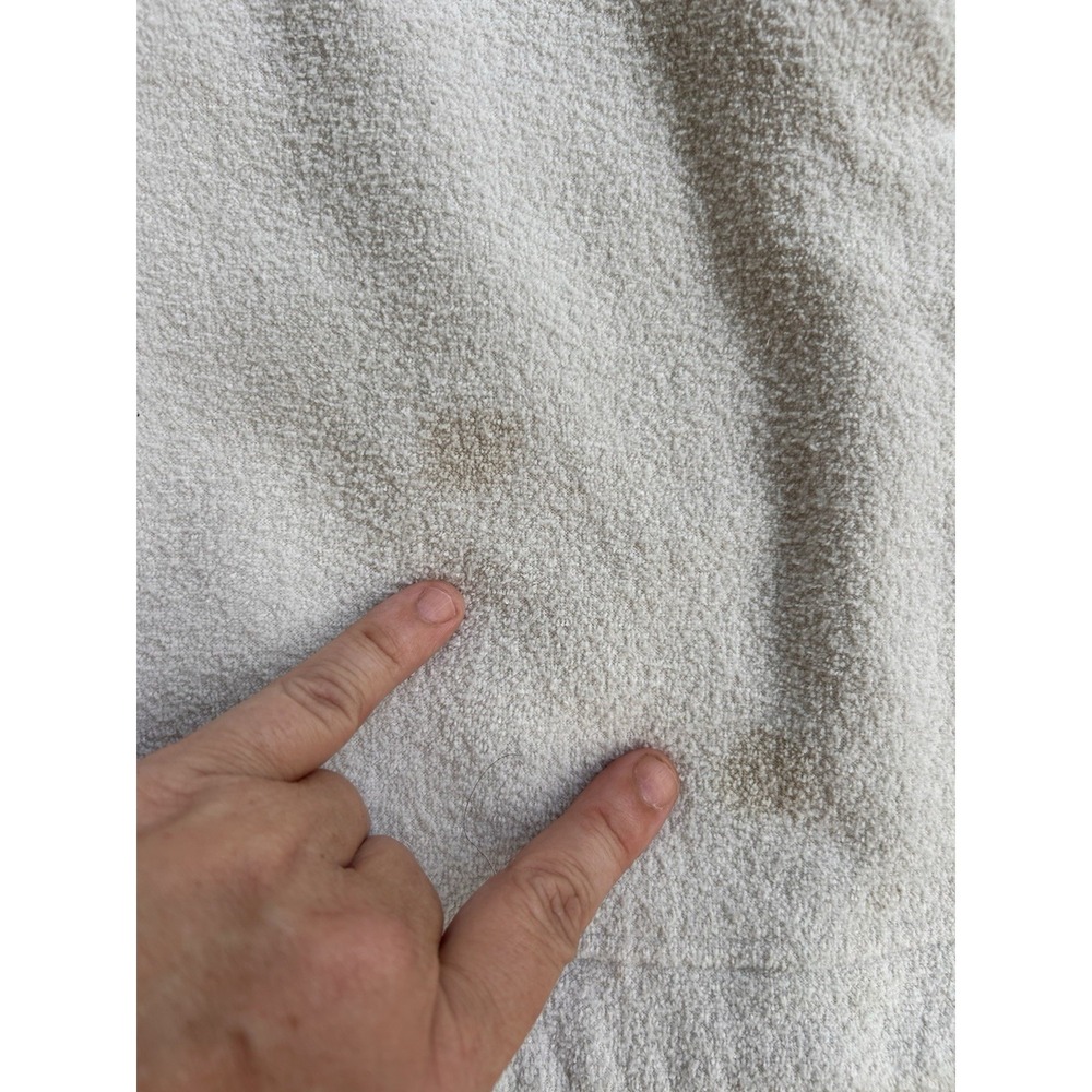 Lululemon Looped Terry Fleece Full Zip Bone (small stain) Size 6 - Picture 8 of 9
